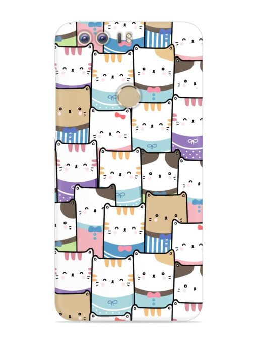 Cute Adorable Cat Snap Case for Honor 8 Zapvi