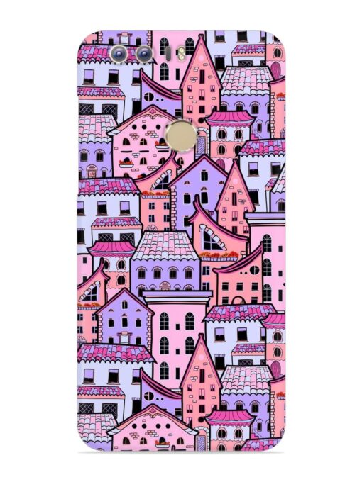 Seamless Pattern Houses Snap Case for Honor 8 Zapvi