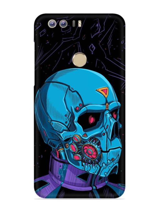 Skull Robo Vector Snap Case for Honor 8 Zapvi