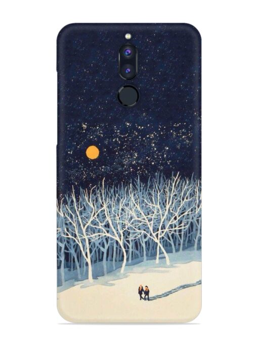 Full Moon Snowshoe Tour Snap Case for Honor 9I Zapvi