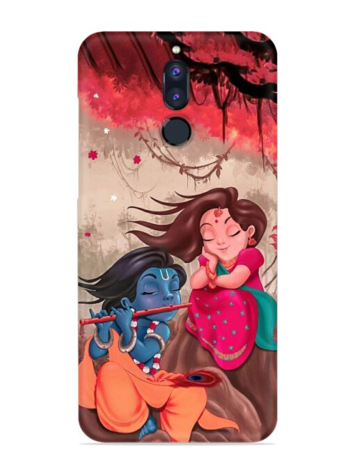 Radhe Krishna Water Art Snap Case for Honor 9I Zapvi