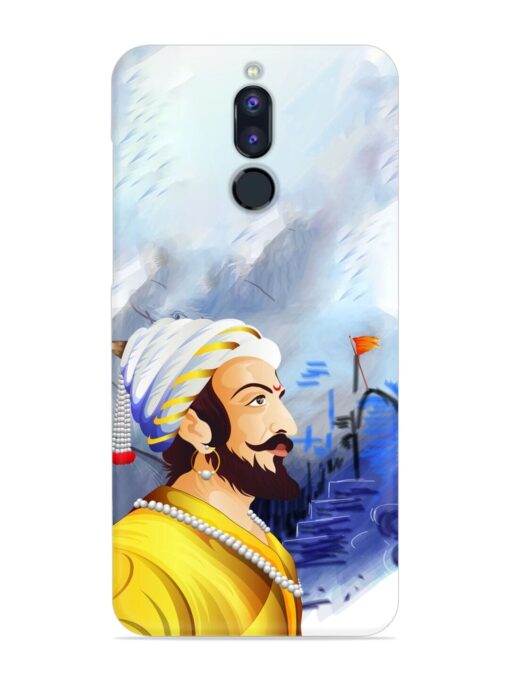 Shivaji Maharaj Color Paint Art Snap Case for Honor 9I Zapvi