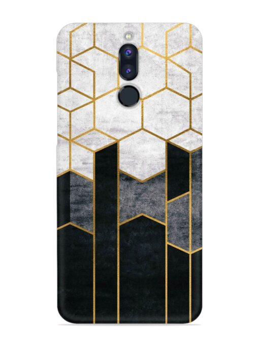 Cube Marble Art Snap Case for Honor 9I Zapvi