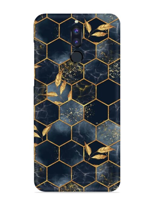 Marble Hexagon Seamless Snap Case for Honor 9I Zapvi