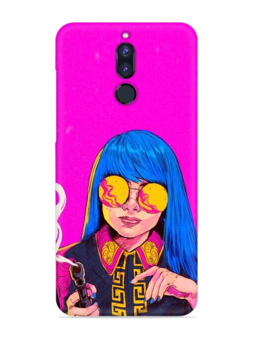 Aesthetic Anime Girl Snap Case for Honor 9I Zapvi