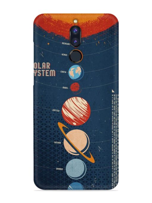 Solar System Vector Snap Case for Honor 9I Zapvi