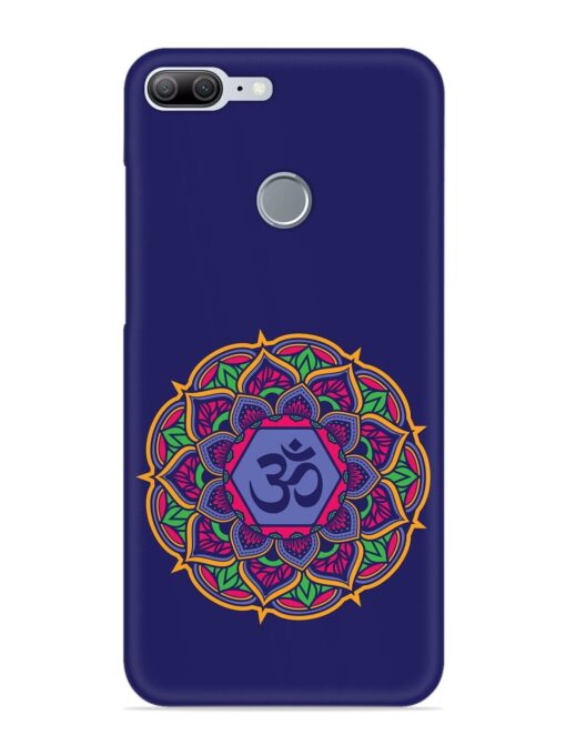 Om Mandala Art Blue Snap Case for Honor 9 Lite Zapvi