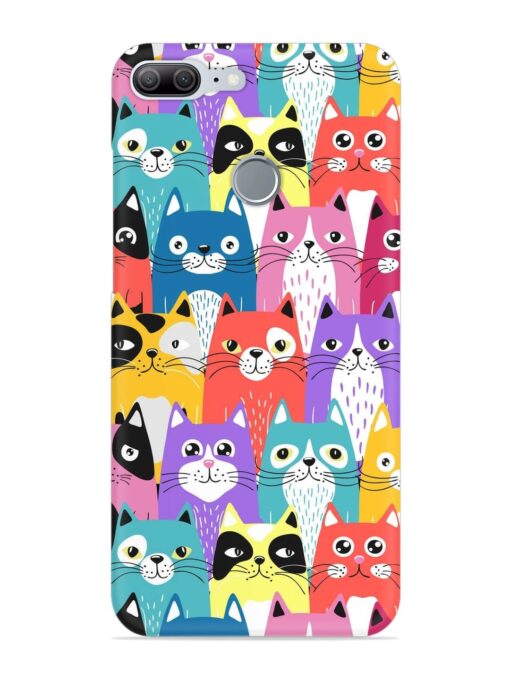 Funny Cartoon Cats Snap Case for Honor 9 Lite Zapvi