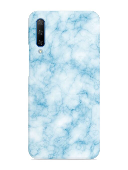 Blue White Natural Marble Snap Case for Honor 9X Pro Zapvi