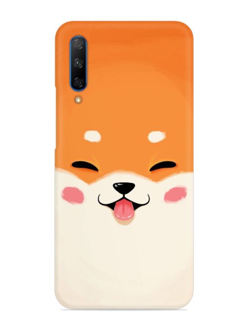 Cute Dog Face Vector Snap Case for Honor 9X Pro Zapvi