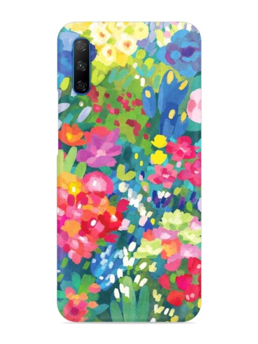 Watercolor Flower Art Snap Case for Honor 9X Pro Zapvi