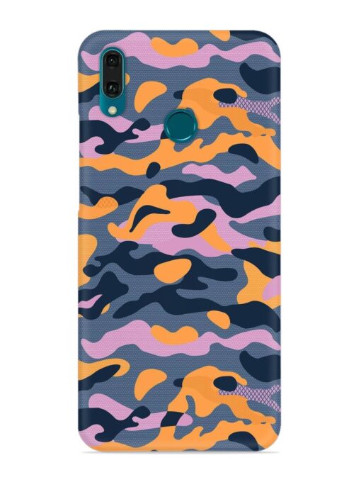 Camouflage Army Military English Orange Art Snap Case for Honor Y9 (2019) Zapvi