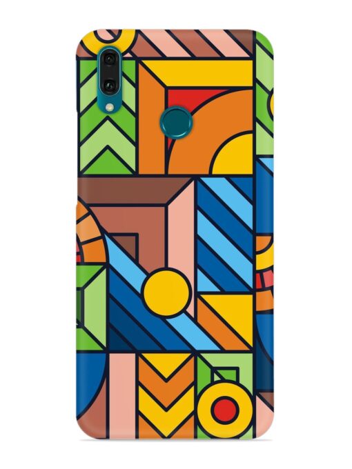 Colorful Geometric Snap Case for Honor Y9 (2019) Zapvi