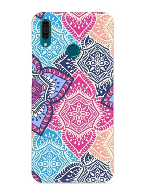 Ethnic Floral Seamless Snap Case for Honor Y9 (2019) Zapvi