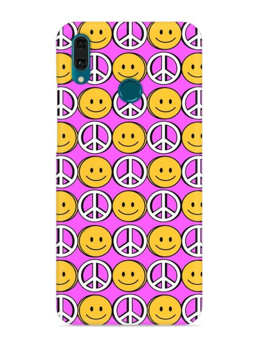 Smiley Face Peace Snap Case for Honor Y9 (2019) Zapvi