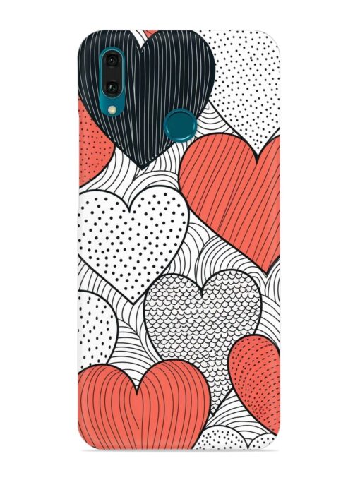 Girly Heart Seamless Snap Case for Honor Y9 (2019) Zapvi