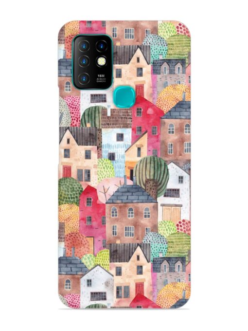 Abstract Seamless Pattern Snap Case for Infinix Hot 10 Zapvi