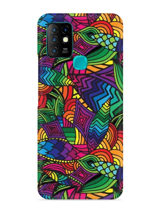 Abstract Multicolor Seamless Snap Case for Infinix Hot 10 Zapvi