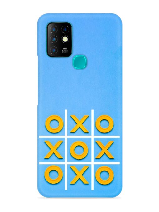 Yellow Plastic Crosses Snap Case for Infinix Hot 10 Zapvi