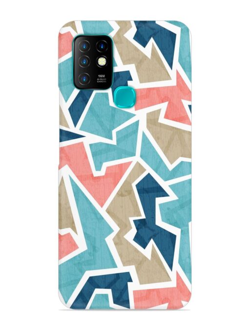 Vintage Geometric Triangle Snap Case for Infinix Hot 10 Zapvi