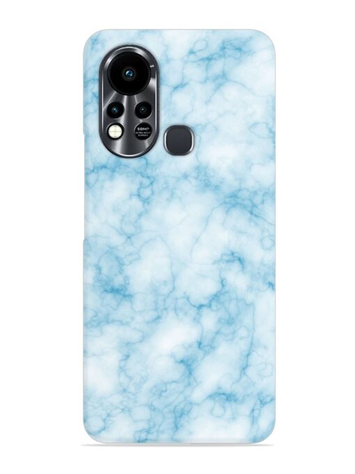 Blue White Natural Marble Snap Case for Infinix Hot 11S Zapvi