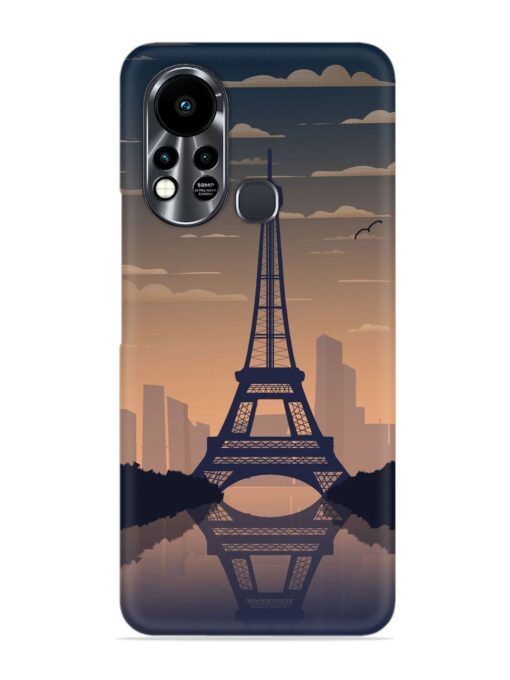 France Paris Eiffel Tower Gradient Snap Case for Infinix Hot 11S Zapvi