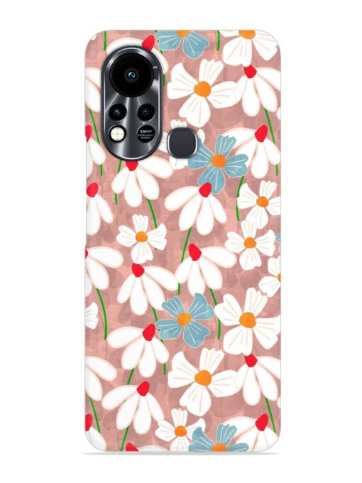 Abstract Petal Flowers Snap Case for Infinix Hot 11S Zapvi