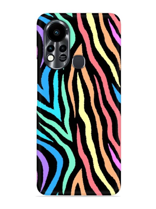 Colorful Abstract Zebra Snap Case for Infinix Hot 11S Zapvi