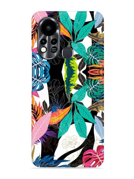 Floral Pattern Bright Snap Case for Infinix Hot 11S Zapvi