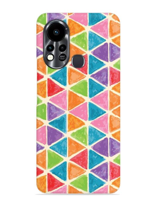 Seamless Colorful Isometric Snap Case for Infinix Hot 11S Zapvi