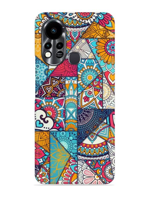 Patchwork Pattern Vintage Snap Case for Infinix Hot 11S Zapvi