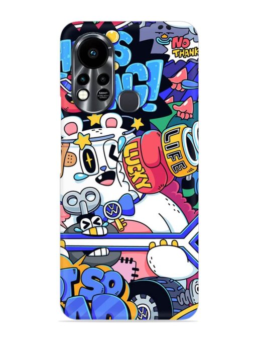 Universal Doodle Snap Case for Infinix Hot 11S Zapvi