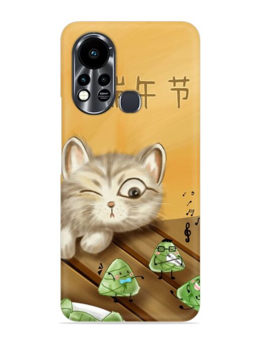 Cat Scorpion Dancing Snap Case for Infinix Hot 11S Zapvi