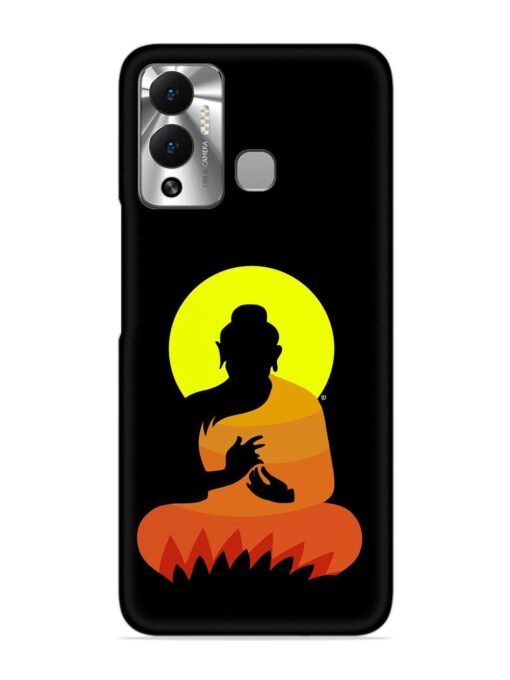 Buddha Art Black Snap Case for Infinix Hot 12 Play Zapvi