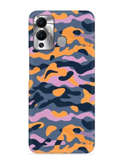 Camouflage Army Military English Orange Art Snap Case for Infinix Hot 12 Play Zapvi