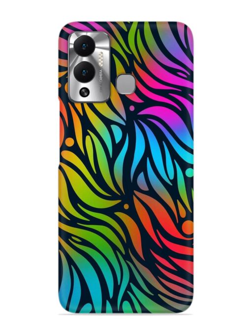 Abstract Leaf Design Snap Case for Infinix Hot 12 Play Zapvi