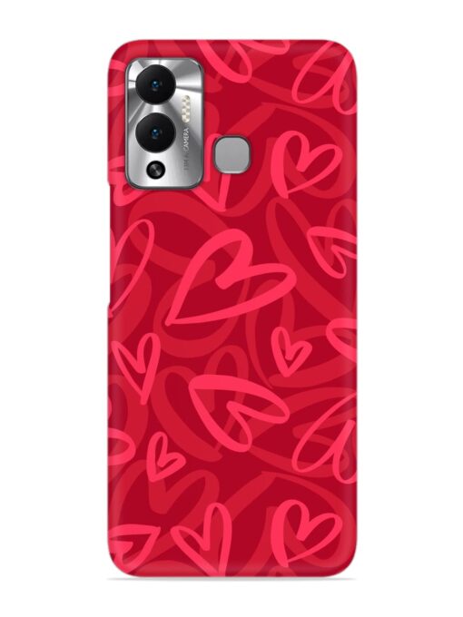 Seamless Romantic Pattern Snap Case for Infinix Hot 12 Play Zapvi