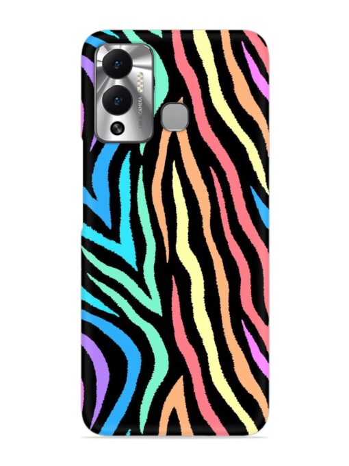 Colorful Abstract Zebra Snap Case for Infinix Hot 12 Play Zapvi