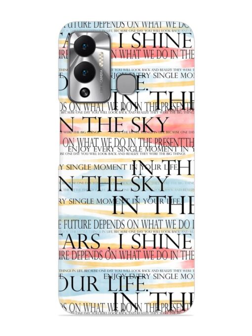 Seamless Slogans Pattern Snap Case for Infinix Hot 12 Play Zapvi