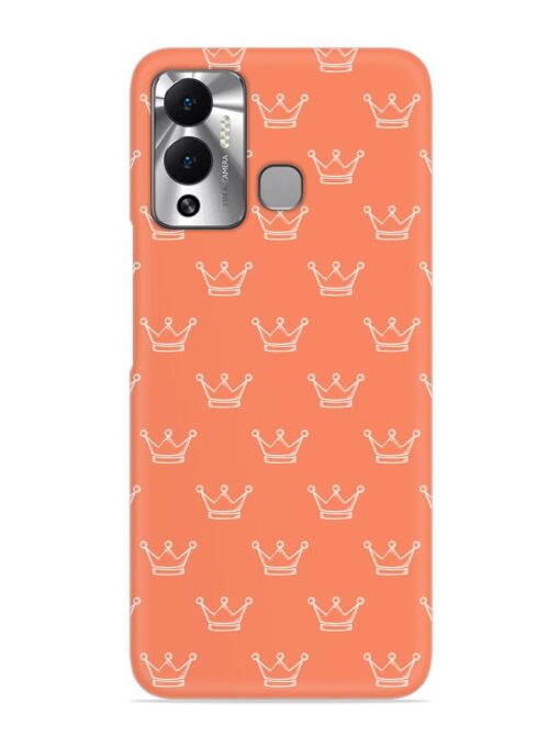 Hand Drawn Crown Snap Case for Infinix Hot 12 Play Zapvi