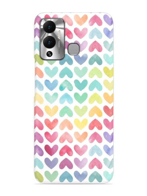 Seamless Colorful Watercolor Snap Case for Infinix Hot 12 Play Zapvi