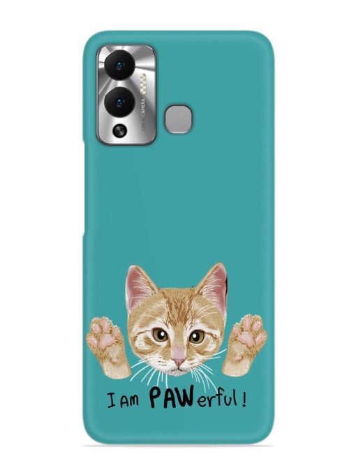 Typography Slogan Cat Snap Case for Infinix Hot 12 Play Zapvi