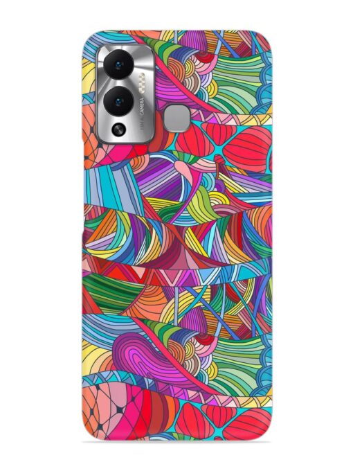 Seamless Patterns Hand Drawn Snap Case for Infinix Hot 12 Play Zapvi