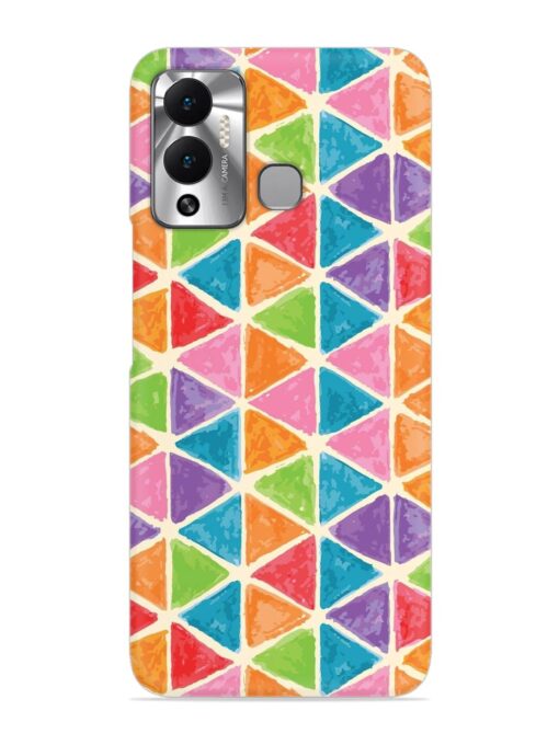 Seamless Colorful Isometric Snap Case for Infinix Hot 12 Play Zapvi