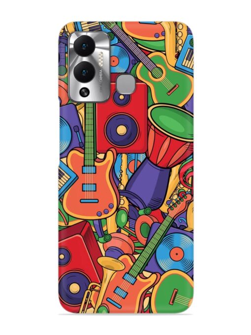 Colorful Music Art Snap Case for Infinix Hot 12 Play Zapvi