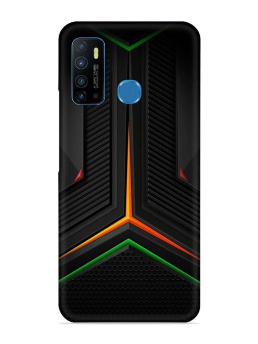 Orange Triangle Light Snap Case for Infinix Hot 9 Zapvi