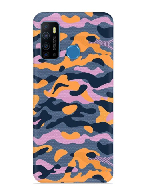 Camouflage Army Military English Orange Art Snap Case for Infinix Hot 9 Zapvi