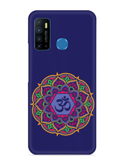 Om Mandala Art Blue Snap Case for Infinix Hot 9 Zapvi