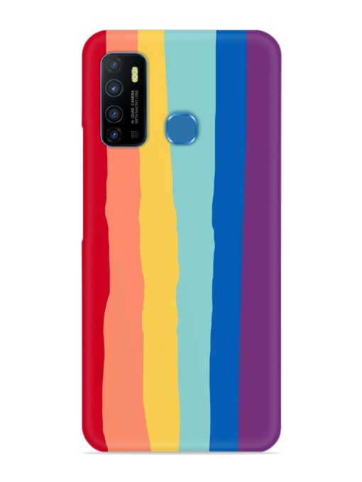 Rainbow Genuine Liquid Snap Case for Infinix Hot 9 Zapvi