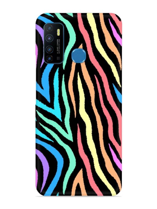 Colorful Abstract Zebra Snap Case for Infinix Hot 9 Zapvi